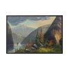 88289-441.jpg Mountain Lake Landscape Framed Canvas