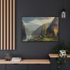 88289-444.jpg Mountain Lake Landscape Framed Canvas