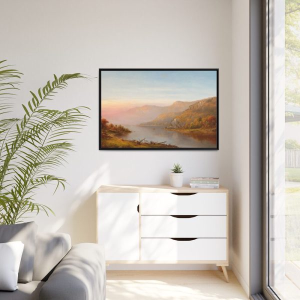 Autumn On the Hudson River by Jasper Francis Cropsey Framed Canvas