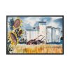 88289-471.jpg Grain Elevator, Kansas by Robert Johnson Framed Canvas