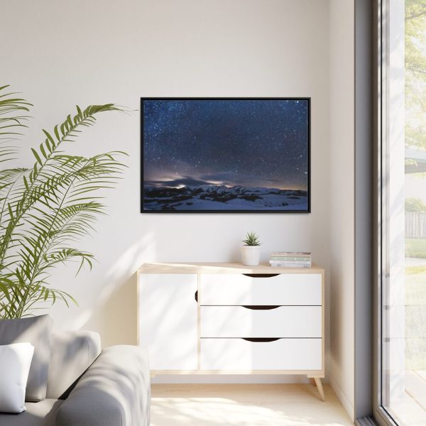 88289-508.jpg Stars Sprinkled Mountains Framed Canvas