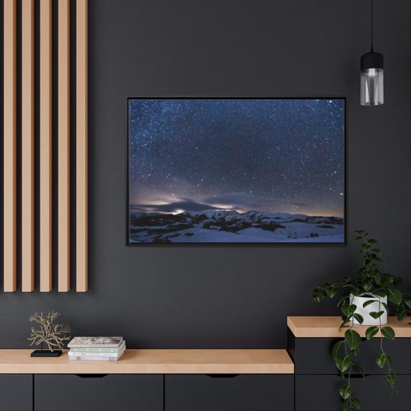 88289-509.jpg Stars Sprinkled Mountains Framed Canvas