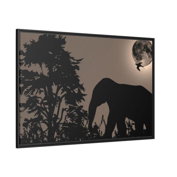 88289-520.jpg Moon Against Light Sky Framed Canvas