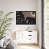 88289-523.jpg Moon Against Light Sky Framed Canvas