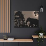 Moon Against Light Sky Framed Canvas - Image 5
