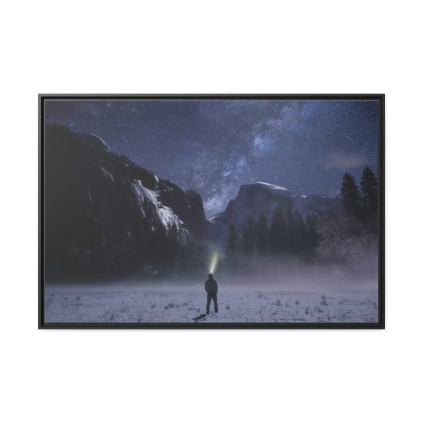 88289-540.jpg Person Facing Towards Snow Mountains Framed Canvas