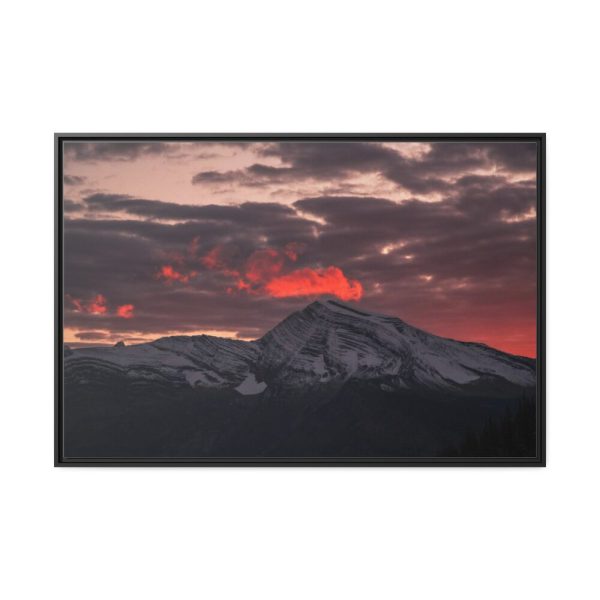 88289-545.jpg Mountain Under Cloudy Skies at Daytime Framed Canvas