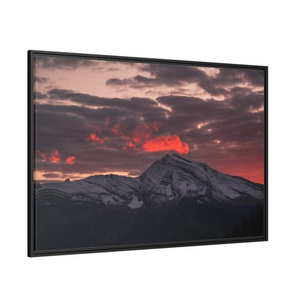 88289-546.jpg Mountain Under Cloudy Skies at Daytime Framed Canvas