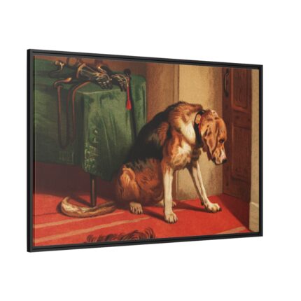 Suspense by Edwin Landseer Framed Canvas
