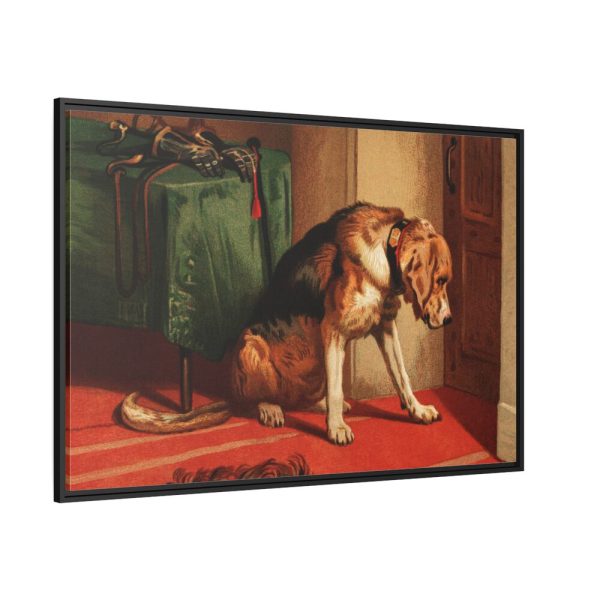 Suspense by Edwin Landseer Framed Canvas