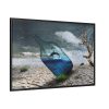 88289-585.jpg Bottle Dolphin in Desert Framed Canvas