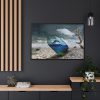 88289-589.jpg Bottle Dolphin in Desert Framed Canvas