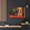 Suspense by Edwin Landseer Framed Canvas