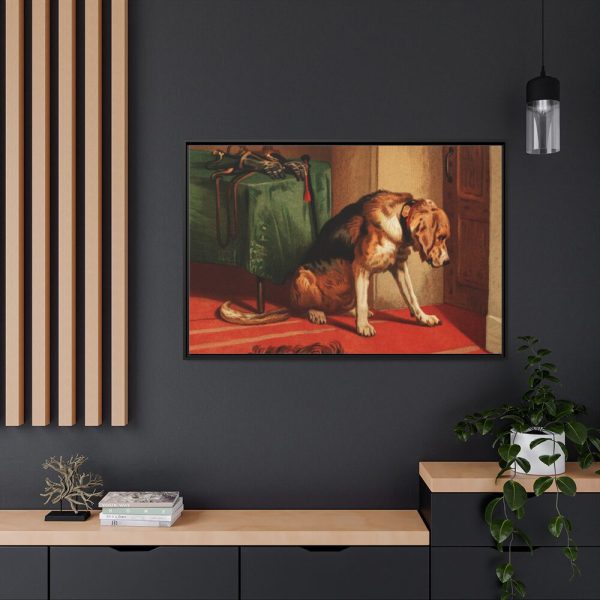 Suspense by Edwin Landseer Framed Canvas