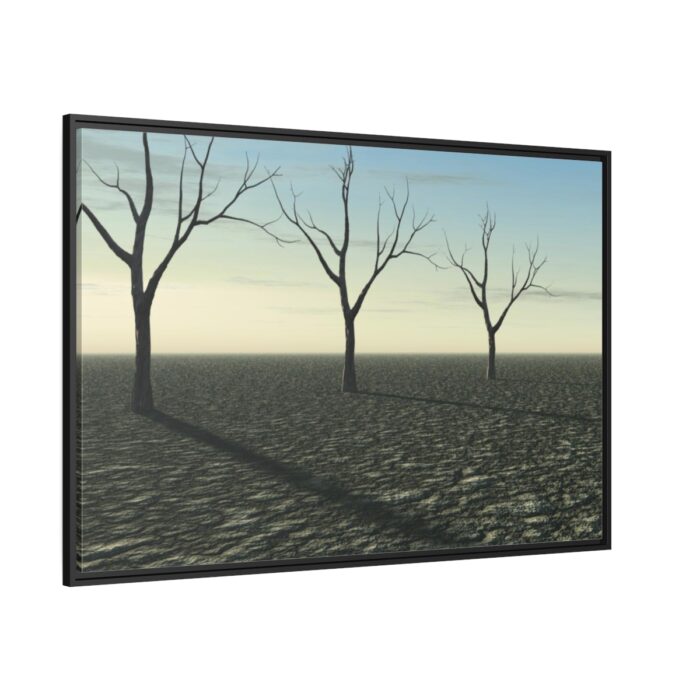 Abstract Concept Art Dead Framed Canvas - Image 1