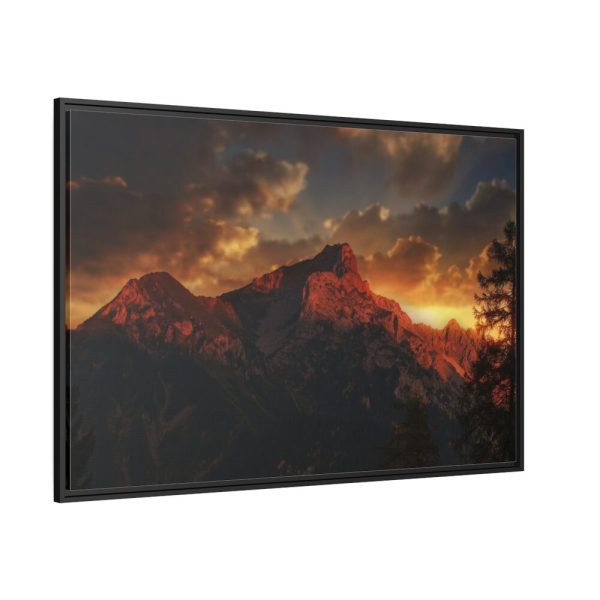88289-605.jpg Mountain and Colors in the Sky Framed Canvas