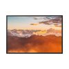 88289-616.jpg Clouds Envelope a Mountain Range During Sunset Framed Canvas