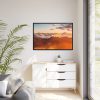 88289-618.jpg Clouds Envelope a Mountain Range During Sunset Framed Canvas
