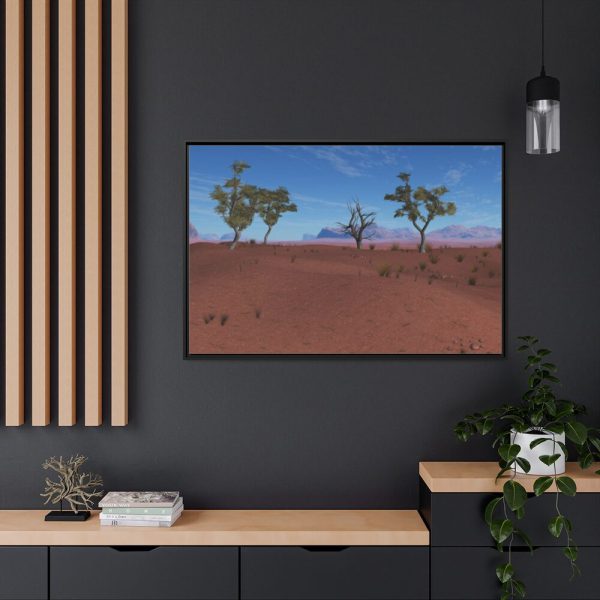 Desert in Africa Framed Canvas
