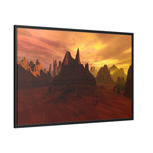 88289-650.jpg Desert, Mountains and Sky Framed Canvas