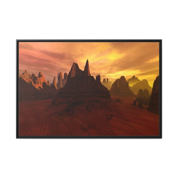 88289-651.jpg Desert, Mountains and Sky Framed Canvas