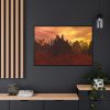 88289-654.jpg Desert, Mountains and Sky Framed Canvas