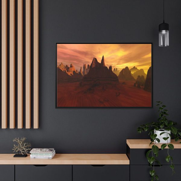 88289-654.jpg Desert, Mountains and Sky Framed Canvas