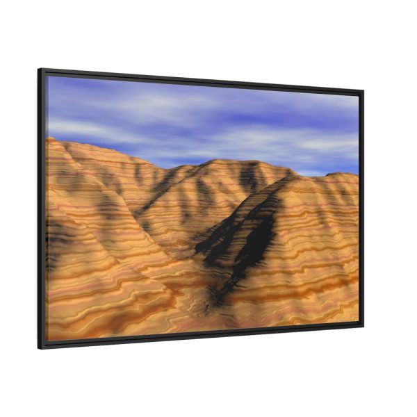 88289-655.jpg Mountains, Sand and Dune Framed Canvas
