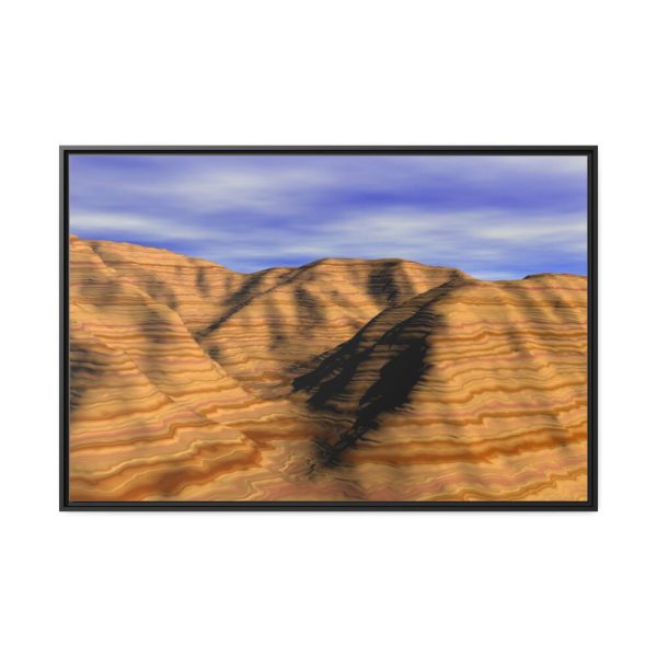 88289-656.jpg Mountains, Sand and Dune Framed Canvas