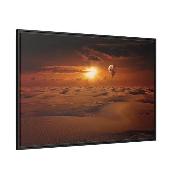 88289-665.jpg Hot Air Balloon in Desert Framed Canvas