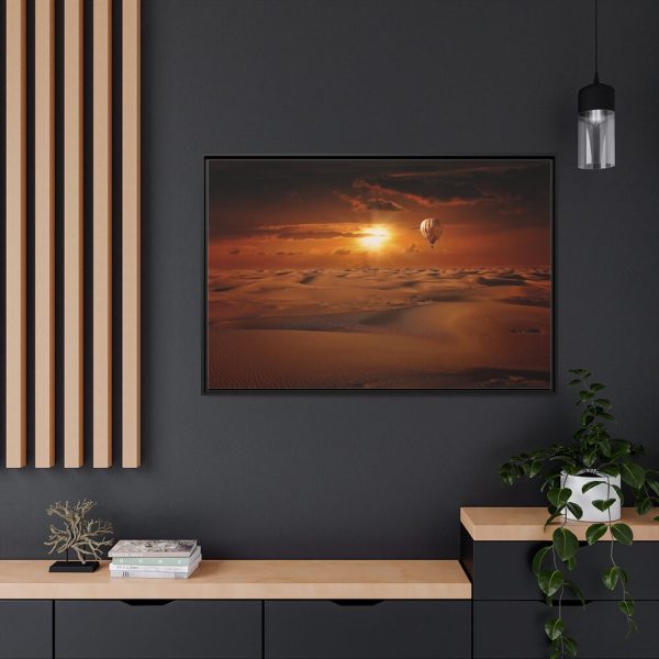 88289-669.jpg Hot Air Balloon in Desert Framed Canvas