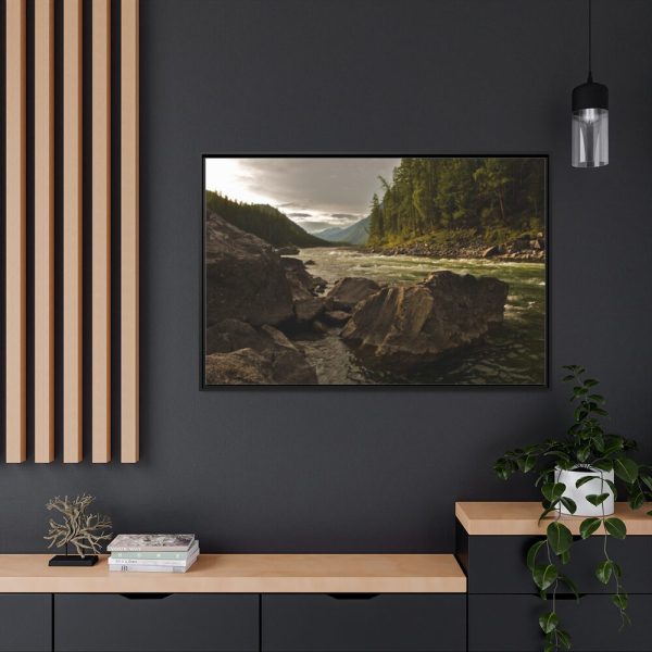 88289-684.jpg Creek River in the Forest Framed Canvas