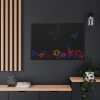 88289-69.jpg Abstract Floral Butterfly Design Framed Canvas