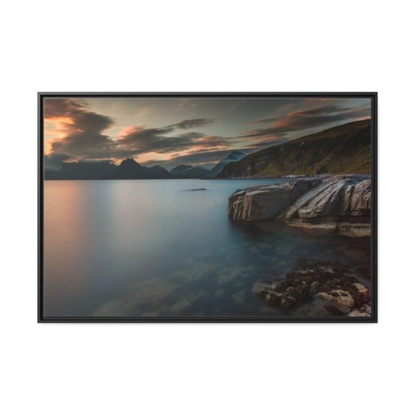 88289-691.jpg Sunset Among the Mountains Framed Canvas