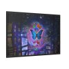 88289-70.jpg Butterfly Abstract Colorful Design Framed Canvas