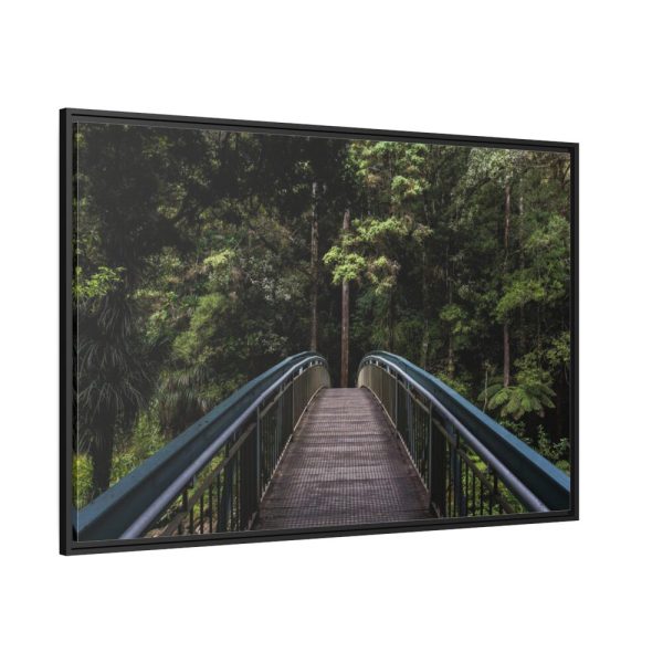 88289-705.jpg Bridge in the Forest Framed Canvas