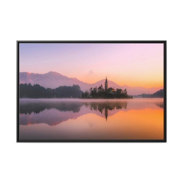 88289-711.jpg Bled in Slovenia, Church on the Island Framed Canvas