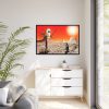 88289-728.jpg Penguin in Desert Framed Canvas