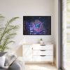 88289-73.jpg Butterfly Abstract Colorful Design Framed Canvas
