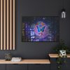 88289-74.jpg Butterfly Abstract Colorful Design Framed Canvas