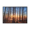 88289-766.jpg Forest Landscape with Sun and Trees Framed Canvas