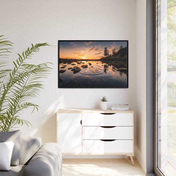 88289-773.jpg Water Reflection in the Forest Framed Canvas