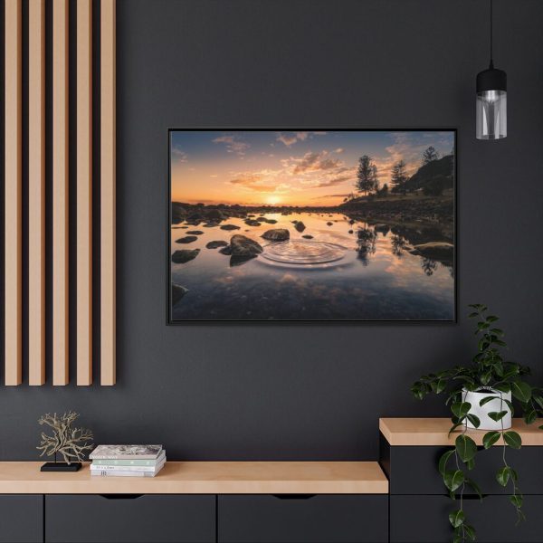 88289-774.jpg Water Reflection in the Forest Framed Canvas