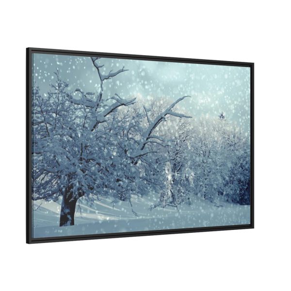 88289-785.jpg Forest Covered with Snow Framed Canvas