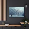 88289-789.jpg Forest Covered with Snow Framed Canvas