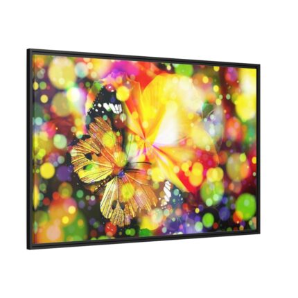 Butterfly Bokeh Magic Dream Framed Canvas
