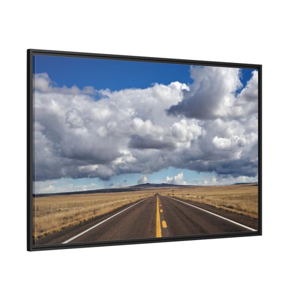 88289-815.jpg Huge Cumulus Clouds Over the Round Valley near Springerville Framed Canvas
