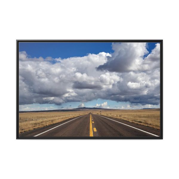 88289-816.jpg Huge Cumulus Clouds Over the Round Valley near Springerville Framed Canvas