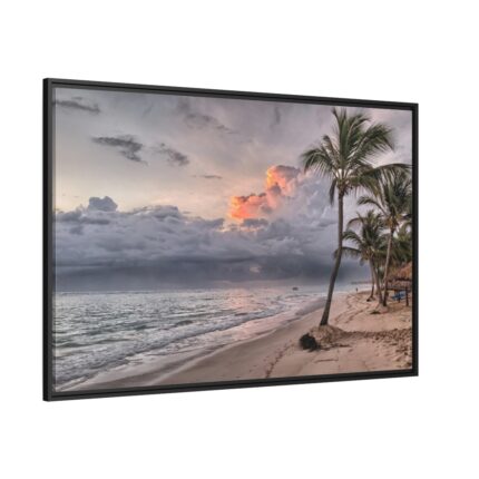 Dominican Republic Beach Framed Canvas