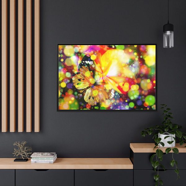 88289-84.jpg Butterfly Bokeh Magic Dream Framed Canvas